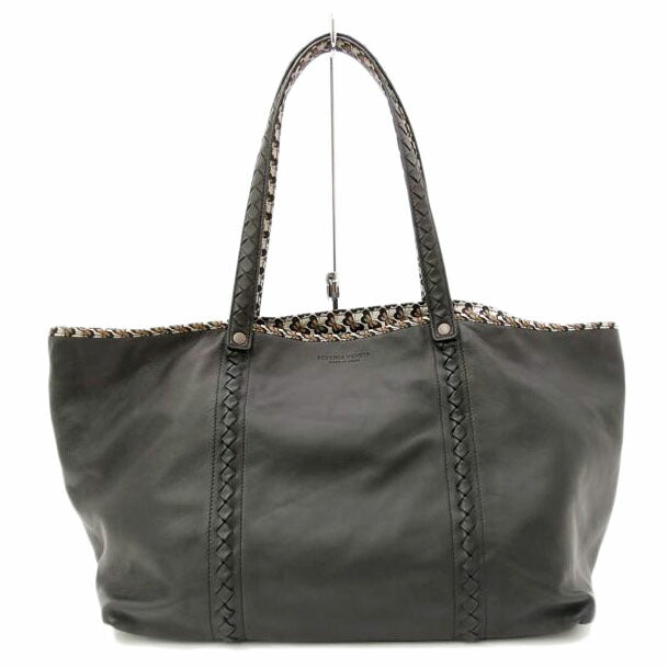 BOTTEGA VENETA トートバッグ イントレチャート リバーシブル 黒