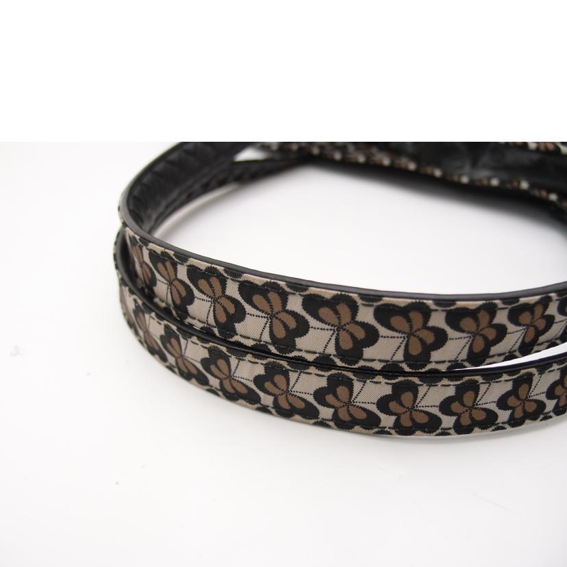 BOTTEGA VENETA ボッテガ・ヴェネタ バッグ 手提げ 肩掛け レザー バタフライ柄/イントレチャート・リバーシブルトート/黒×蝶/547380//ABランク/69