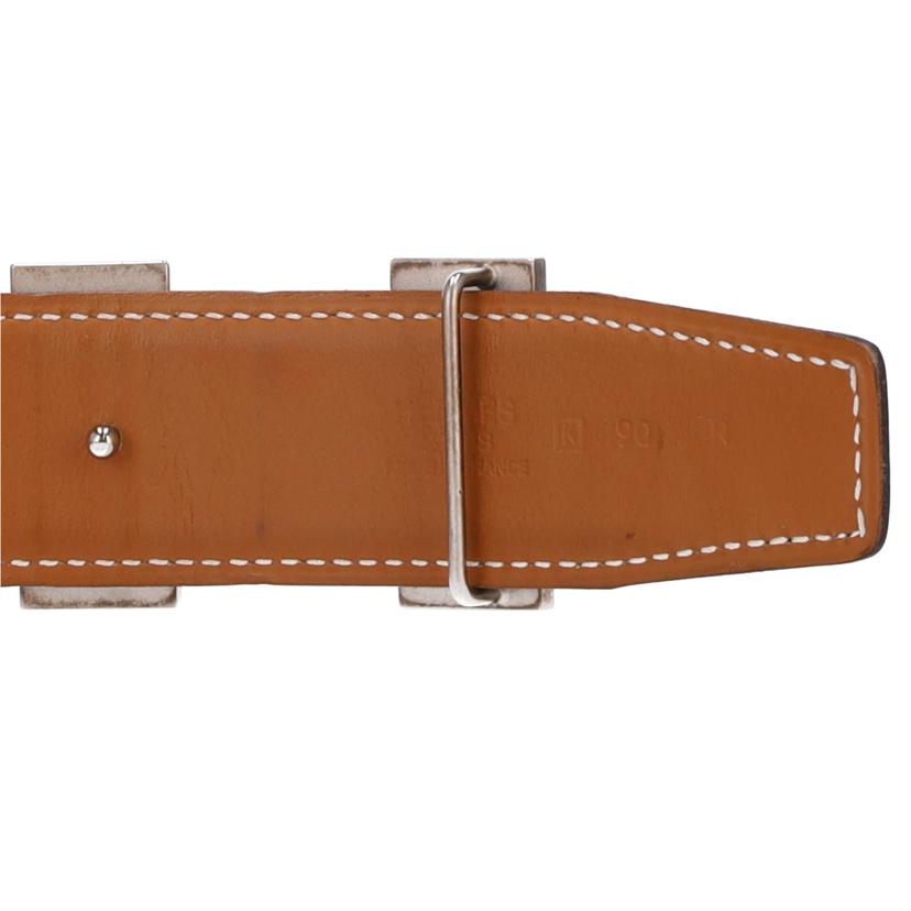 HERMES エルメス/Hバックルベルト/リバーシブル/約88-93cm//□K/90/ABランク/75