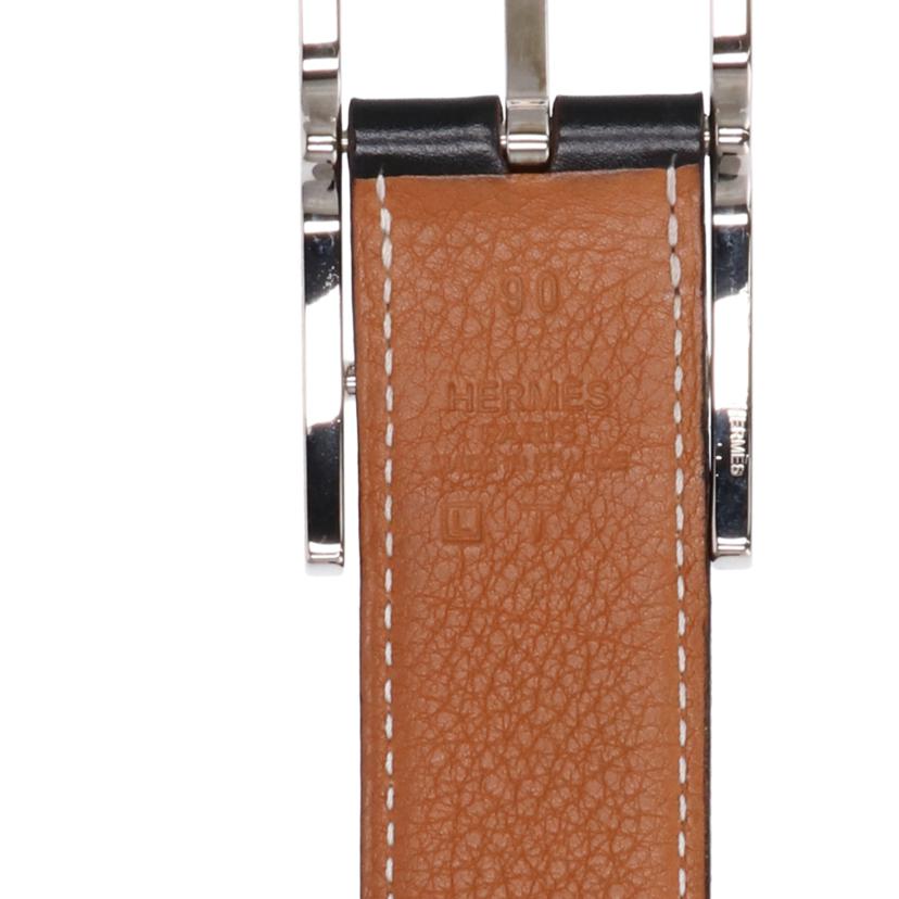 HERMES エルメス/Hバックルベルト/リバーシブル/約85-92cm//□L/T/Bランク/75