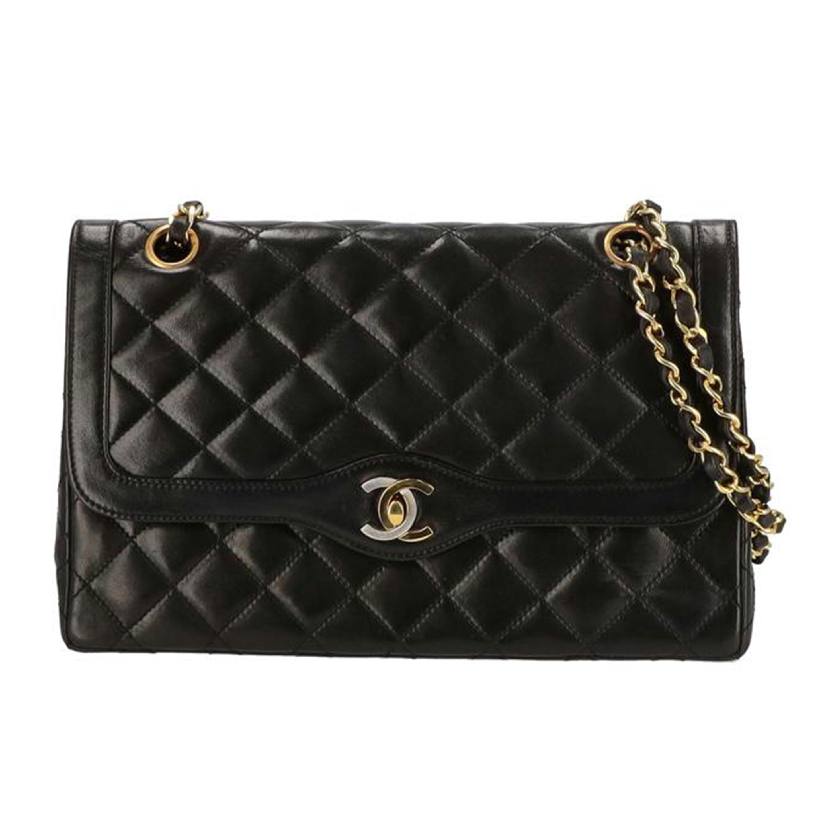 CHANEL シャネル/ヴィンテージ/パリ限定マトラッセチェーンショルダー/GD金具//258****/ABランク/75