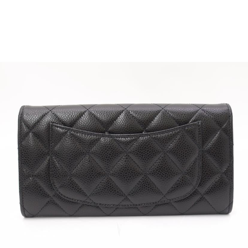 CHANEL シャネル 長財布 ココマーク /キャビアスキン・クラシックロングウォレット/ブラック/AP0241//HJJTH700/SAランク/69