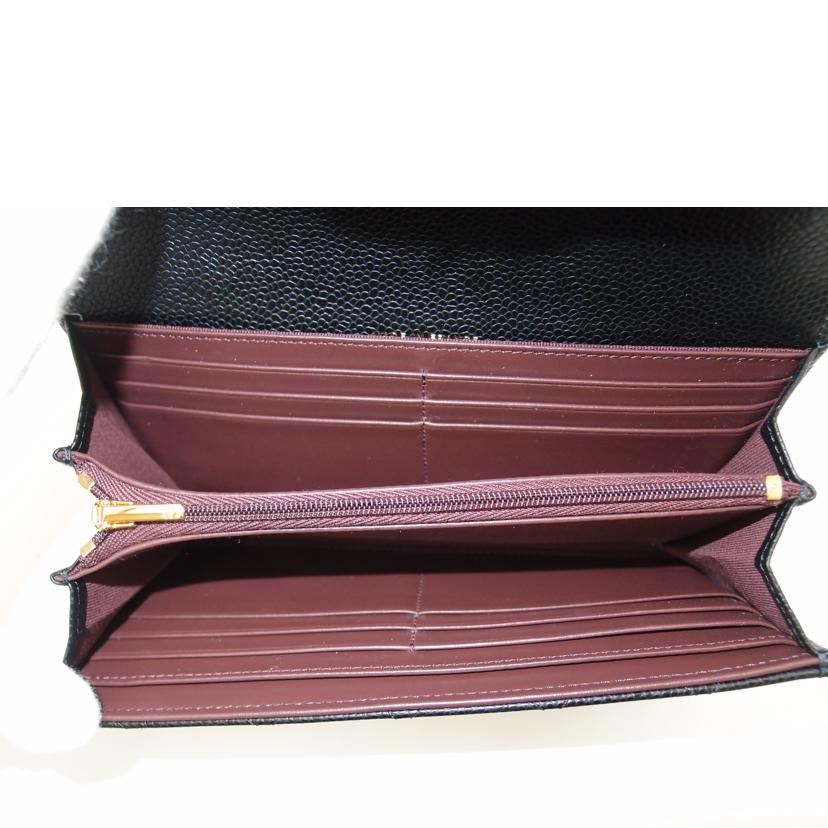 CHANEL シャネル 長財布 ココマーク /キャビアスキン・クラシックロングウォレット/ブラック/AP0241//HJJTH700/SAランク/69