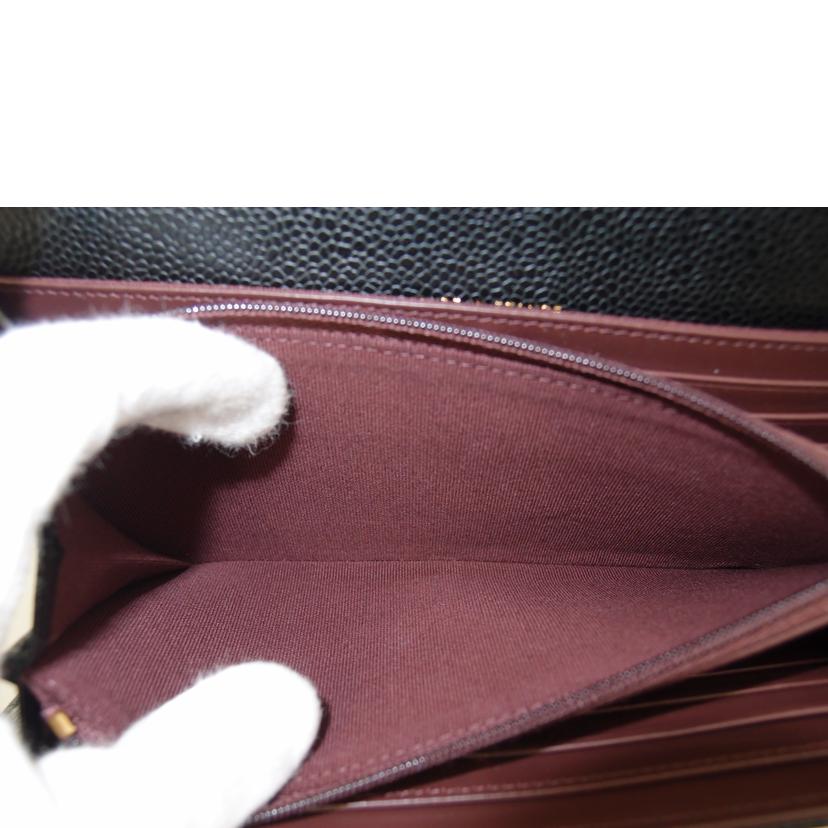 CHANEL シャネル 長財布 ココマーク /キャビアスキン・クラシックロングウォレット/ブラック/AP0241//HJJTH700/SAランク/69