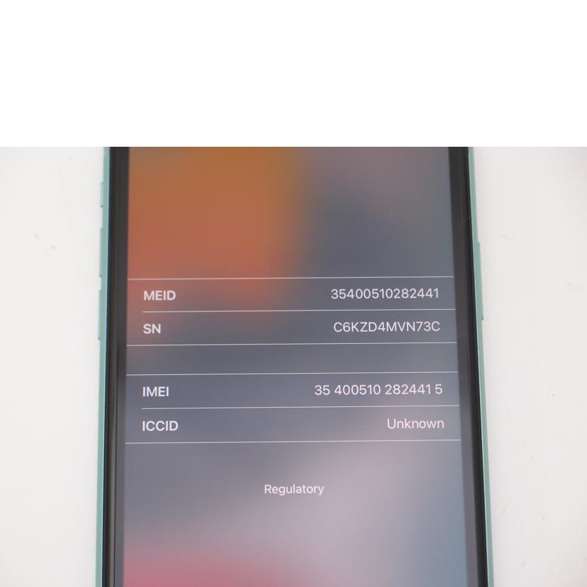 Apple アップル/iPhone11 グリーン/SIMフリー/MWLY2J/A//C6KZD4MVN73C/Aランク/69