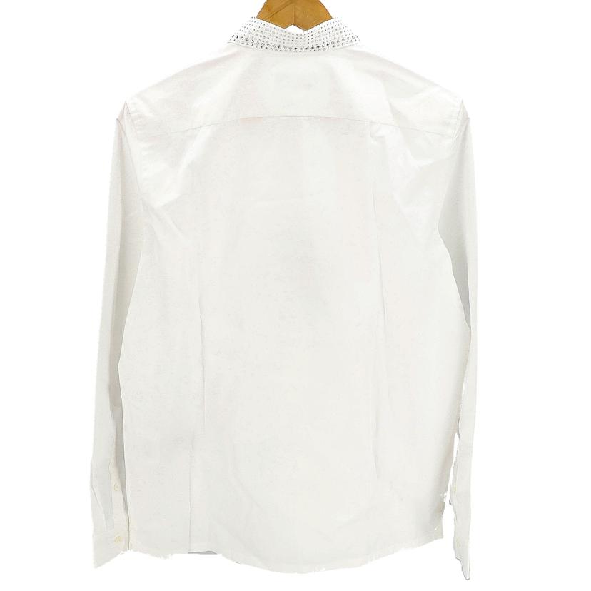 PRADA プラダ PRADA ホワイトスタッズコットンシャツ メンズ/ホワイトスタッズコットンシャツ/UCN420//Aランク/37