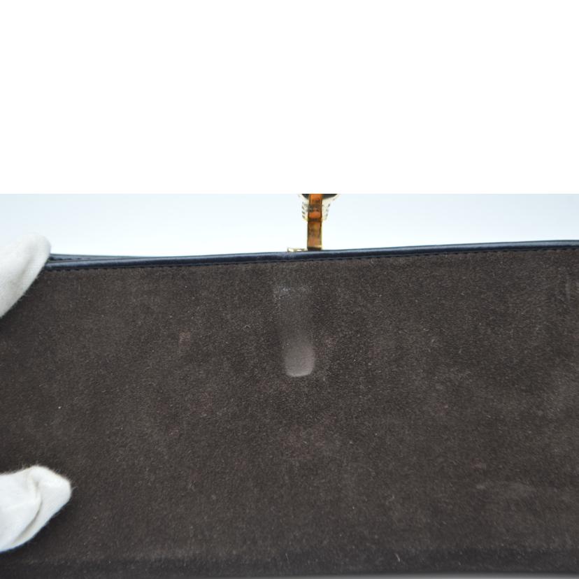 GUCCI グッチ/タイガーヘッドクリップスェードレザー長財布/035・2149・2190//Aランク/89