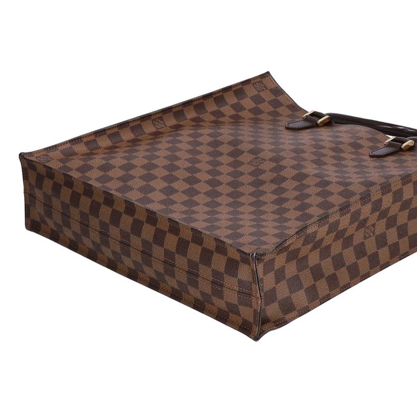 LV ルイヴィトン ルイ・ヴィトン ビトン ダミエ・エベヌ 市松模様 ブラウン 茶 ショルダーバッグ ハンドバッグ トートバッグ ブラウン メンズ レディース 定番 人気 LV 斜め掛け 肩がけ/サック・プラ/ダミエ/エベヌ/N51140//MI0***/Bランク/75