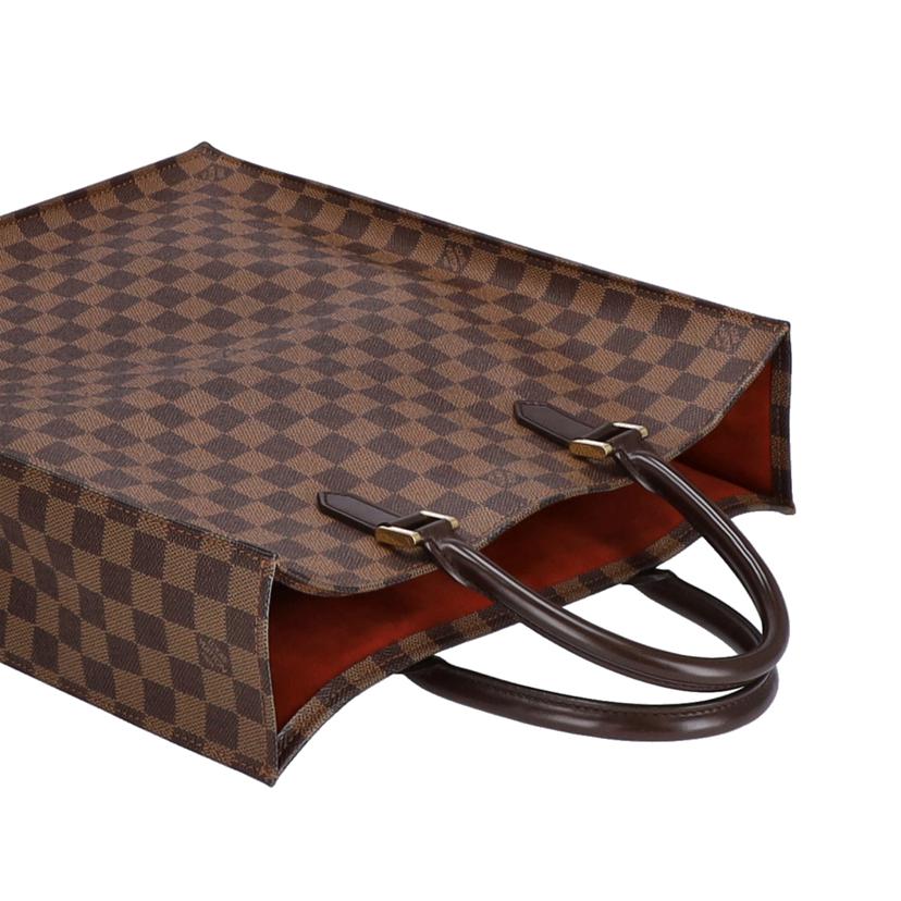LV ルイヴィトン ルイ・ヴィトン ビトン ダミエ・エベヌ 市松模様 ブラウン 茶 ショルダーバッグ ハンドバッグ トートバッグ ブラウン メンズ レディース 定番 人気 LV 斜め掛け 肩がけ/サック・プラ/ダミエ/エベヌ/N51140//MI0***/Bランク/75