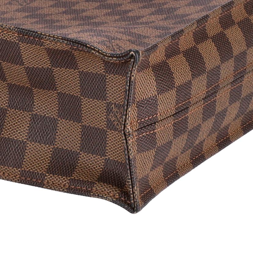 LV ルイヴィトン ルイ・ヴィトン ビトン ダミエ・エベヌ 市松模様 ブラウン 茶 ショルダーバッグ ハンドバッグ トートバッグ ブラウン メンズ レディース 定番 人気 LV 斜め掛け 肩がけ/サック・プラ/ダミエ/エベヌ/N51140//MI0***/Bランク/75
