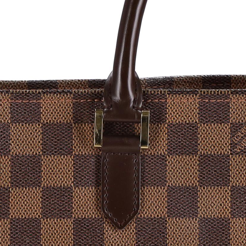 LV ルイヴィトン ルイ・ヴィトン ビトン ダミエ・エベヌ 市松模様 ブラウン 茶 ショルダーバッグ ハンドバッグ トートバッグ ブラウン メンズ レディース 定番 人気 LV 斜め掛け 肩がけ/サック・プラ/ダミエ/エベヌ/N51140//MI0***/Bランク/75
