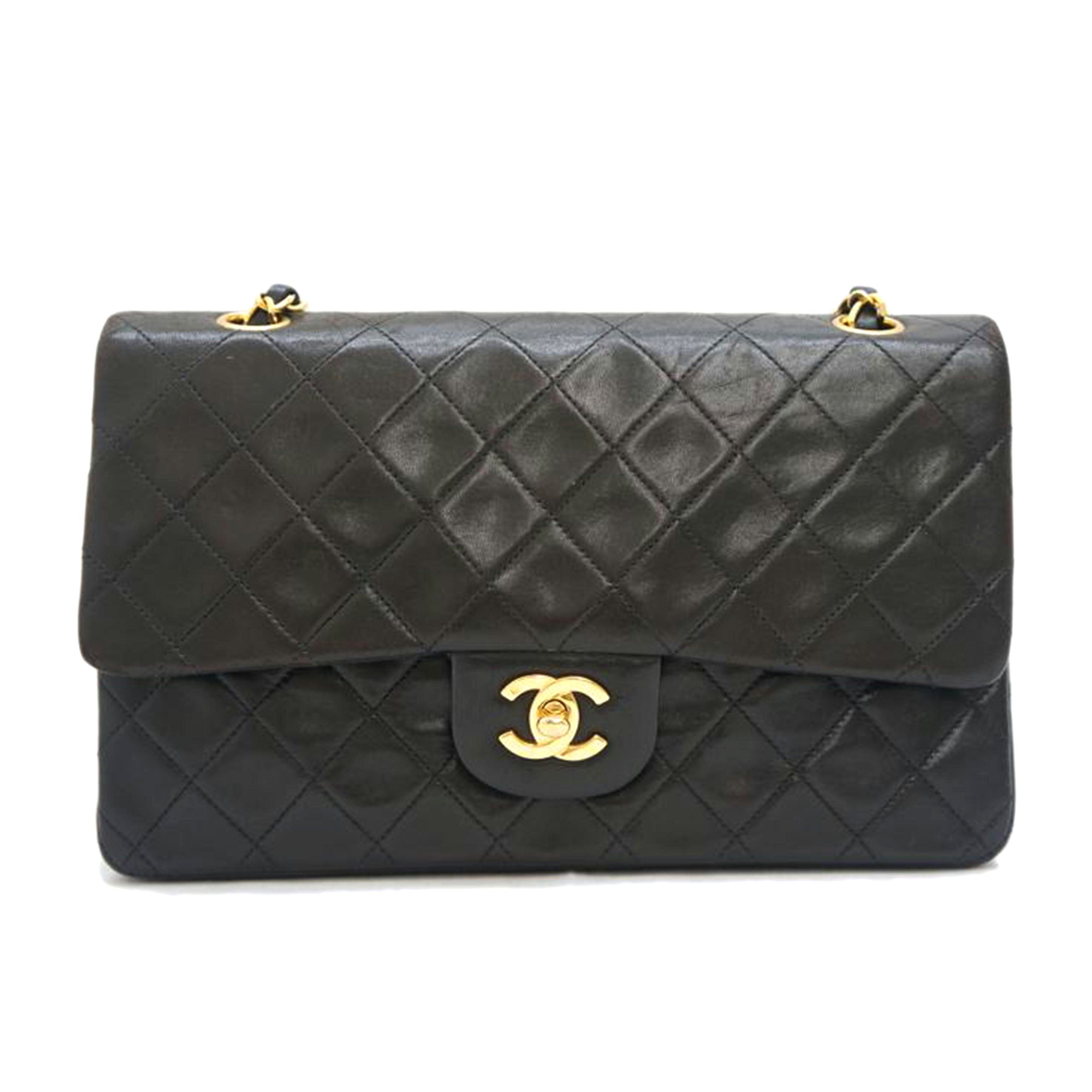 CHANEL シャネル/マトラッセラムスキンWフラップチェーンショルダー//4338733/ABランク/09