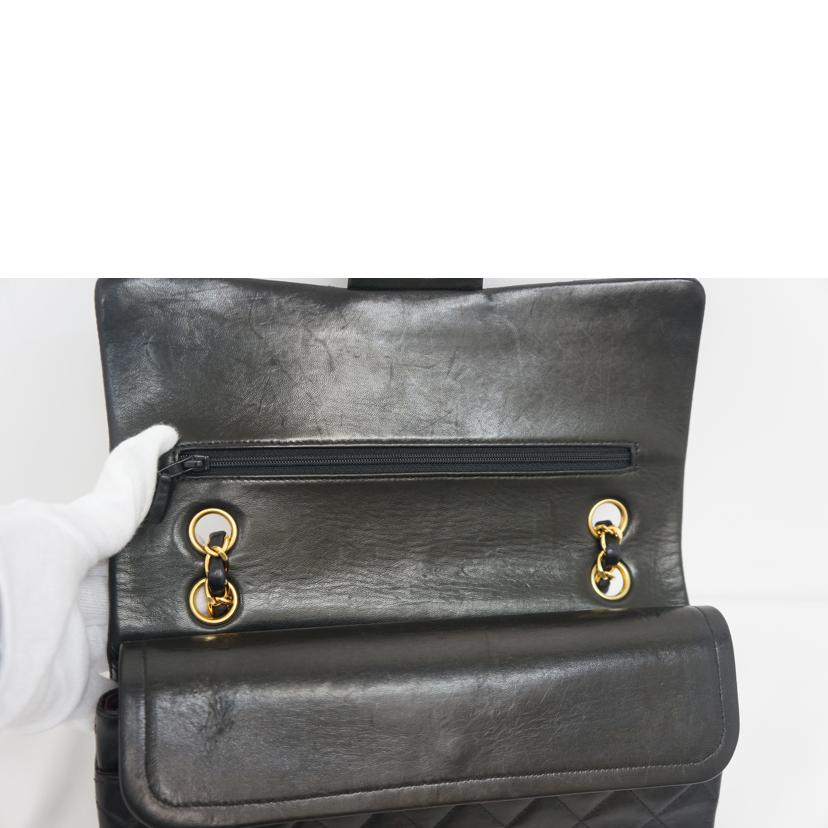 CHANEL シャネル/マトラッセラムスキンWフラップチェーンショルダー//4338733/ABランク/09