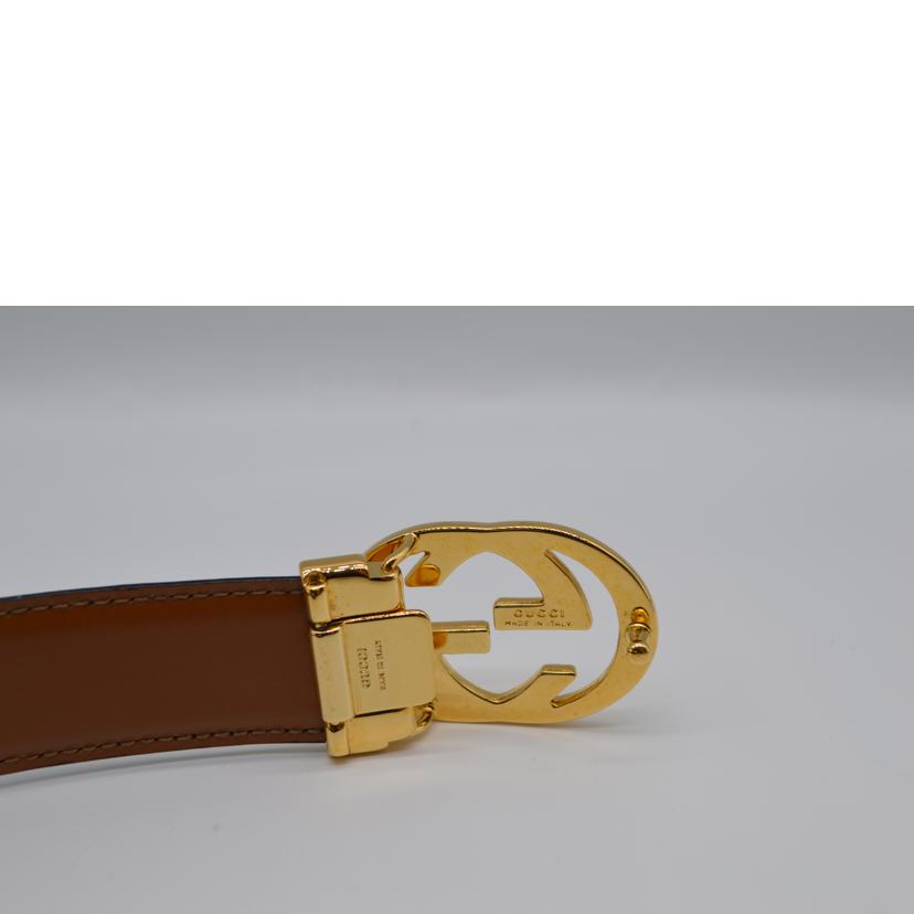 GUCCI グッチ/インターロッキングGレザーベルト90//Aランク/89