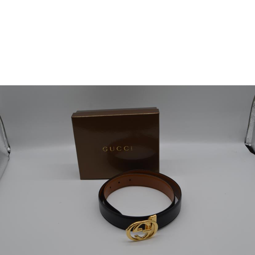 GUCCI グッチ/インターロッキングGレザーベルト90//Aランク/89