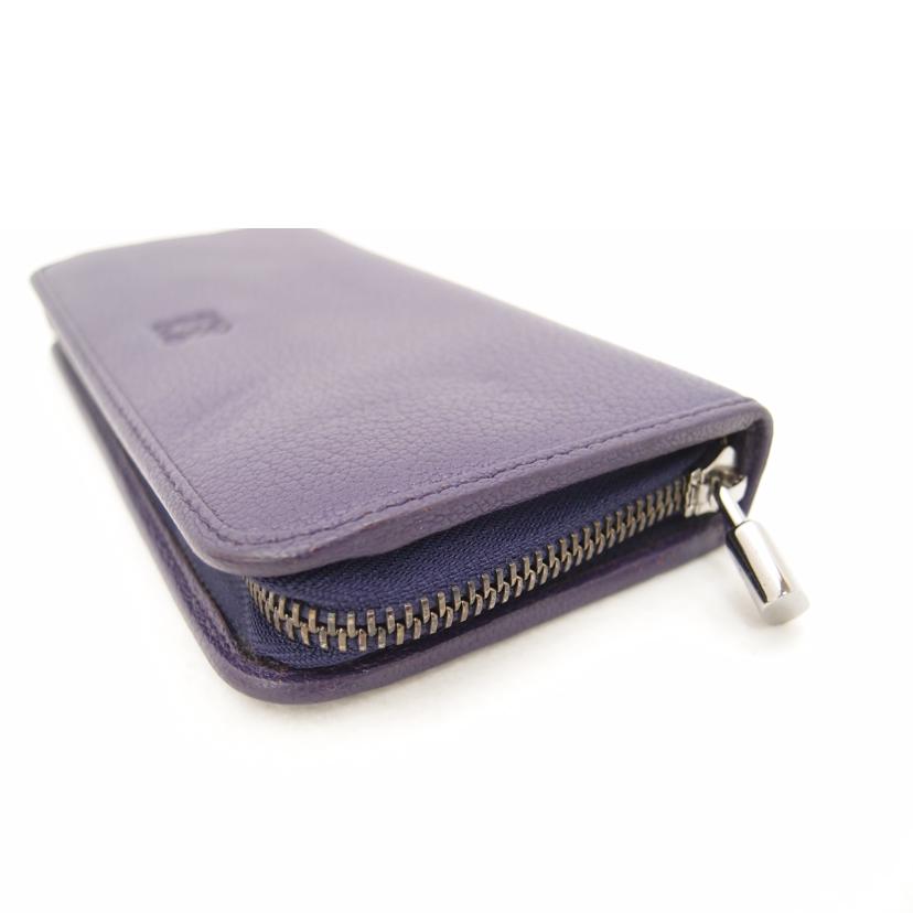 LOEWE ロエベ 紫 レディース シルバー金具/アマソナラウンドファスナー長財布/パープル/113.95.F13//SAランク/69