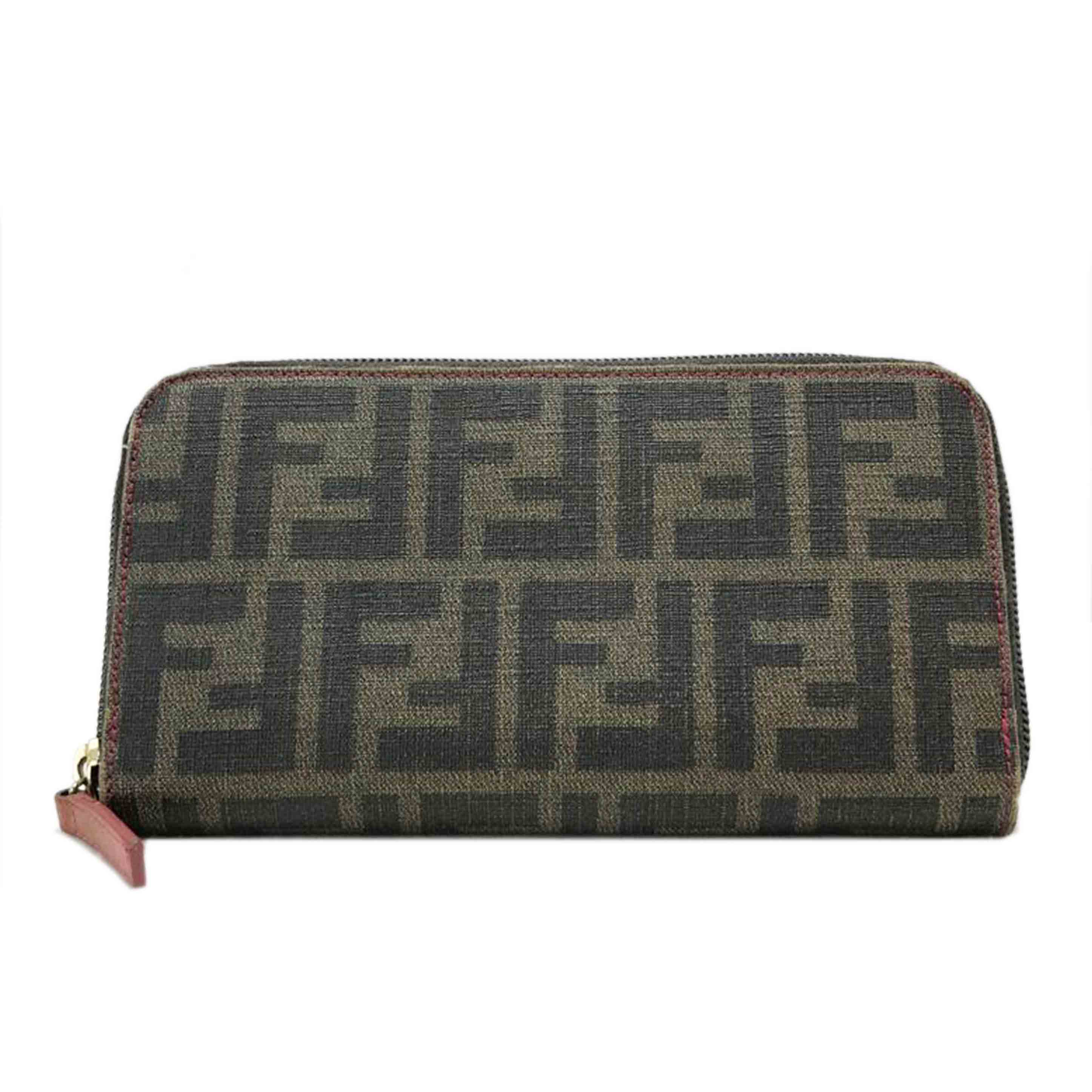 FENDI フェンディ/ズッカ柄ラウンドファスナー長財布//Bランク/51