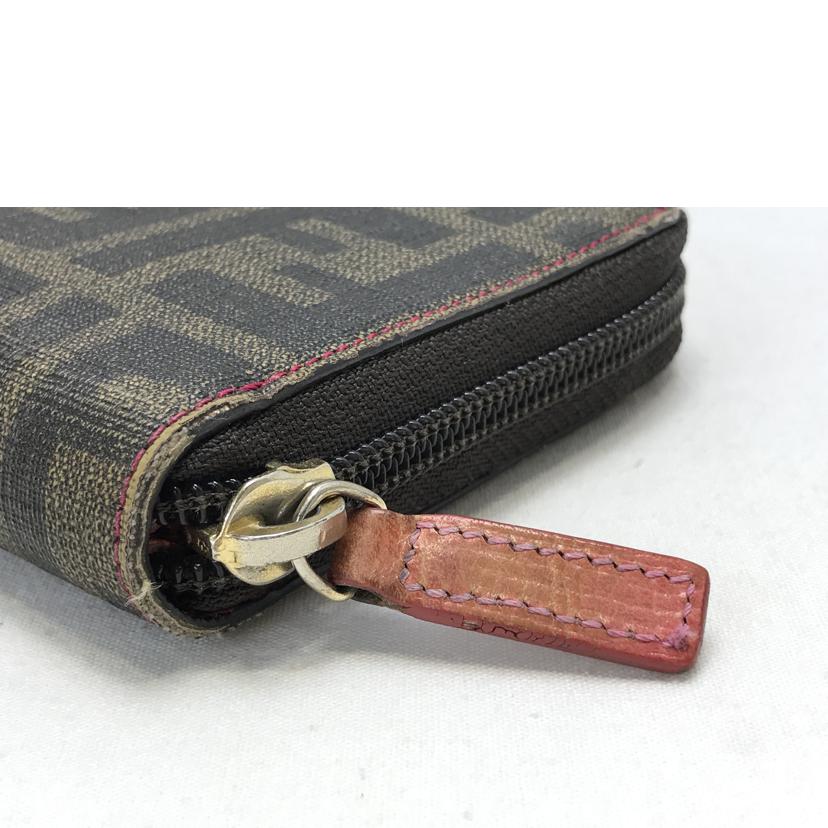 FENDI フェンディ/ズッカ柄ラウンドファスナー長財布//Bランク/51