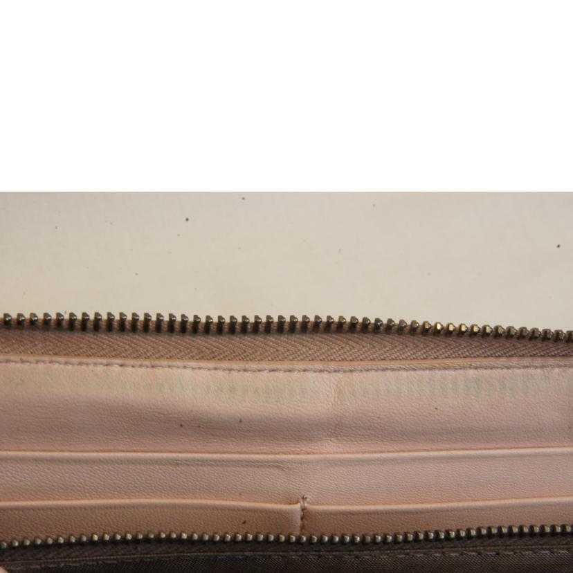 BOTTEGA VENETA ボッテガヴェネタ/イントレチャートラウンドファスナー/パイソンレザー/グレー//ABランク/92