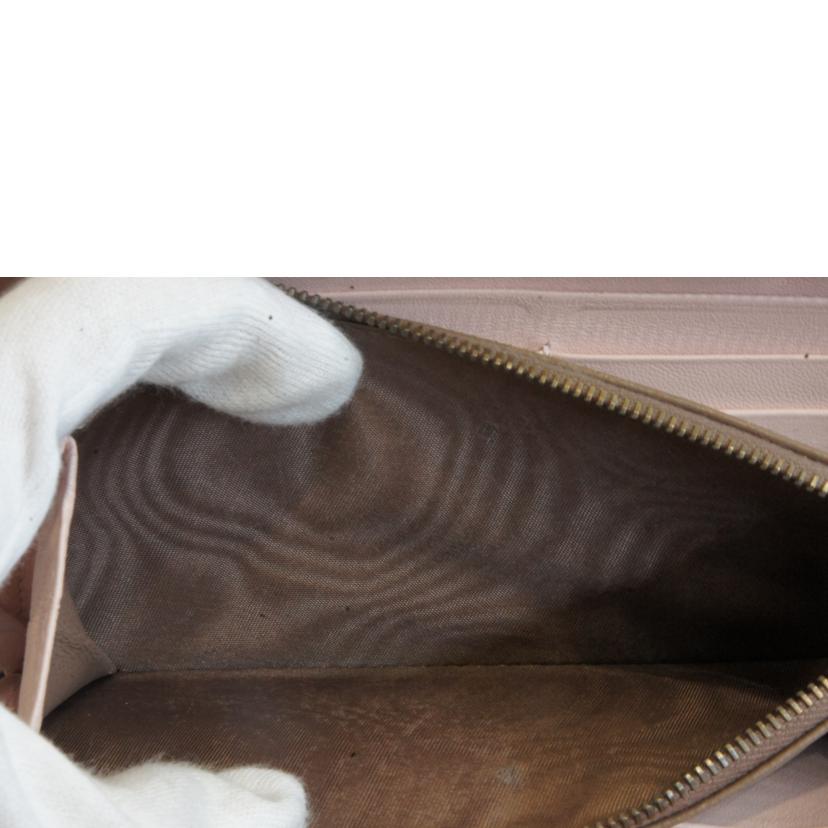 BOTTEGA VENETA ボッテガヴェネタ/イントレチャートラウンドファスナー/パイソンレザー/グレー//ABランク/92