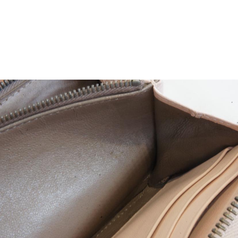 BOTTEGA VENETA ボッテガヴェネタ/イントレチャートラウンドファスナー/パイソンレザー/グレー//ABランク/92