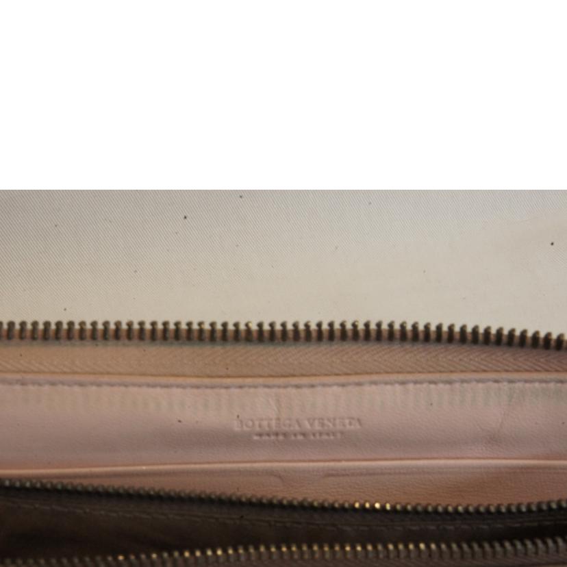 BOTTEGA VENETA ボッテガヴェネタ/イントレチャートラウンドファスナー/パイソンレザー/グレー//ABランク/92