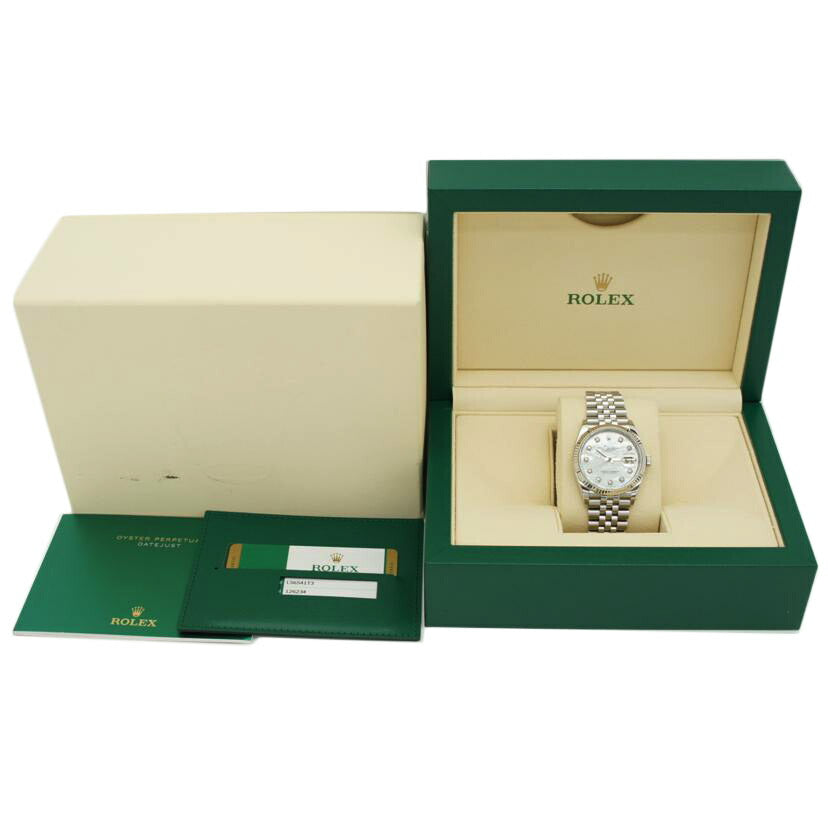 ROLEX ロレックス/デイトジャスト/10Pダイヤ/シェル文字盤/ランダム/126234//L56*****/Aランク/75