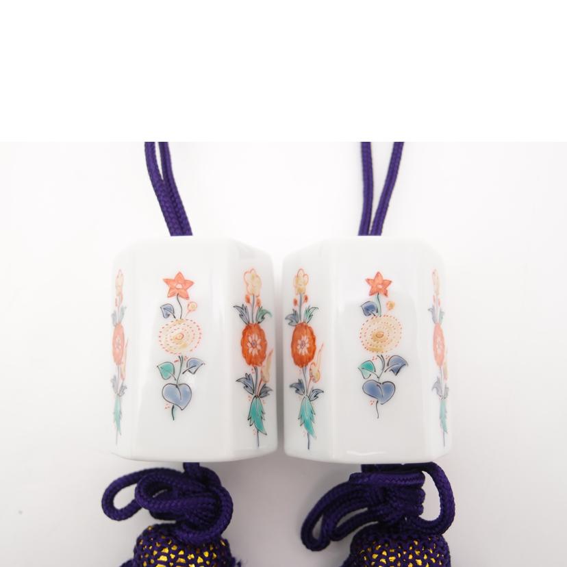 十四代 柿右衛門/錦唐花文 風鎮//Aランク/69