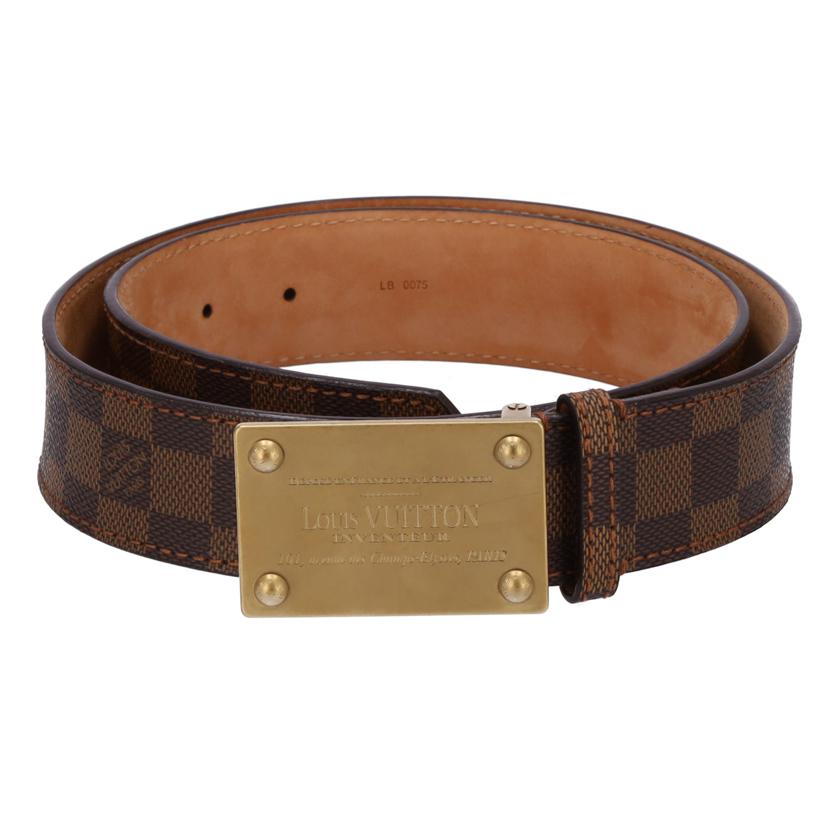 LV ルイヴィトン 小物 メンズ雑貨 ベルト ブラウン 茶色/サンチュール/ダミエ・エベヌ 86-96cm//LB0075/ABランク/75