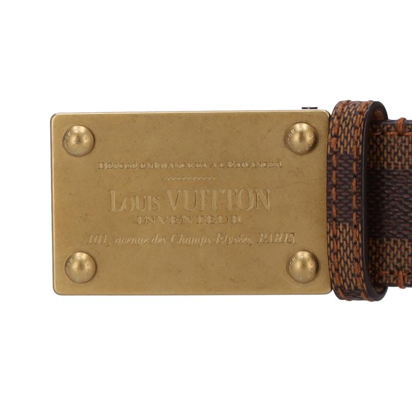LV ルイヴィトン 小物 メンズ雑貨 ベルト ブラウン 茶色/サンチュール/ダミエ・エベヌ 86-96cm//LB0075/ABランク/75