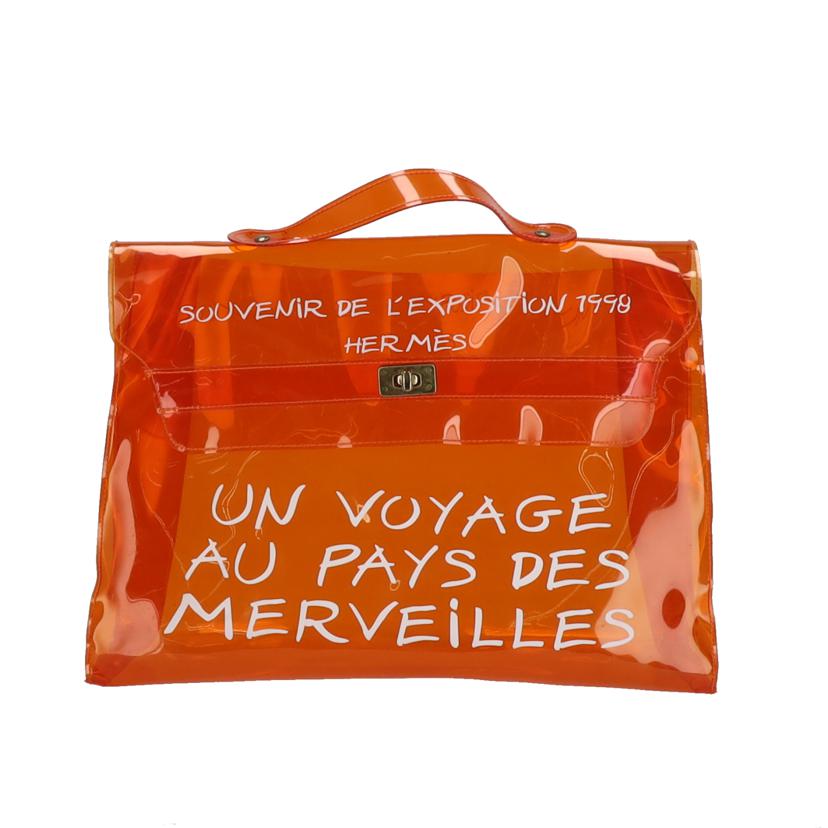 記念品/ビニールケリー オレンジ「不思議の国、エルメスの旅」展//ABランク/09