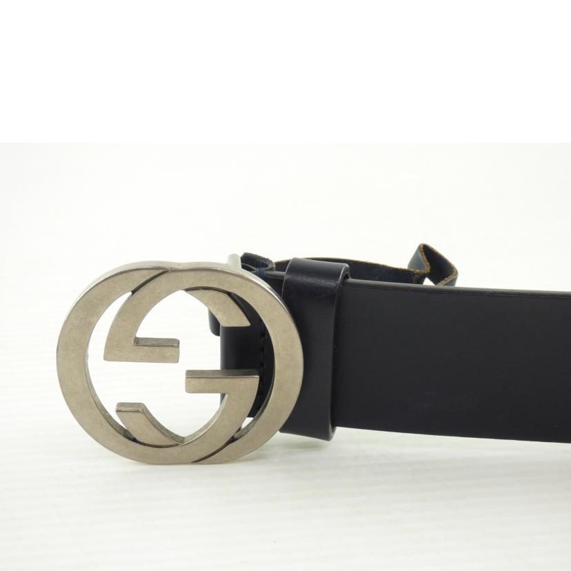 GUCCI グッチ/インターロッキングG レザーベルト/546389 //約100cm/Bランク/64