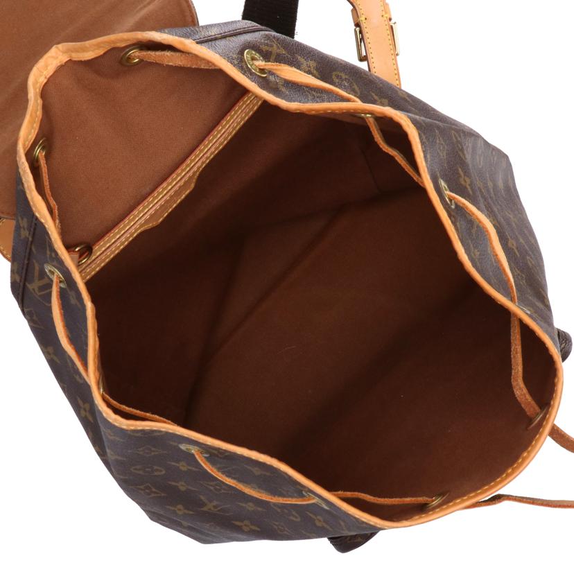 LOUIS VUITTON ルイヴィトン ルイ・ヴィトン ビトン バッグ リュック バックパック ブラウン メンズ レディース 定番 人気 LV 斜め掛け 肩がけ/モンスリ/モノグラム/M51135//MI1***/Bランク/09