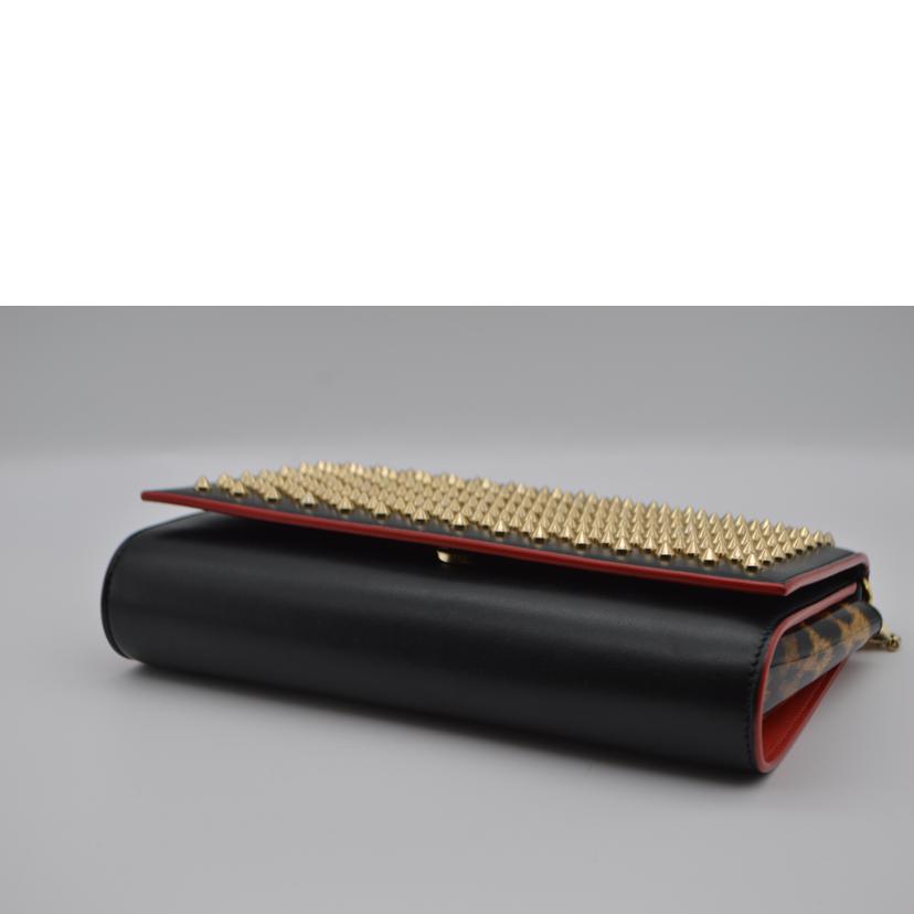 C.Louboutin クリスチャンルブタン/パロマスパイクスタッズレオパードチェーンショルダー/1165081//Aランク/89