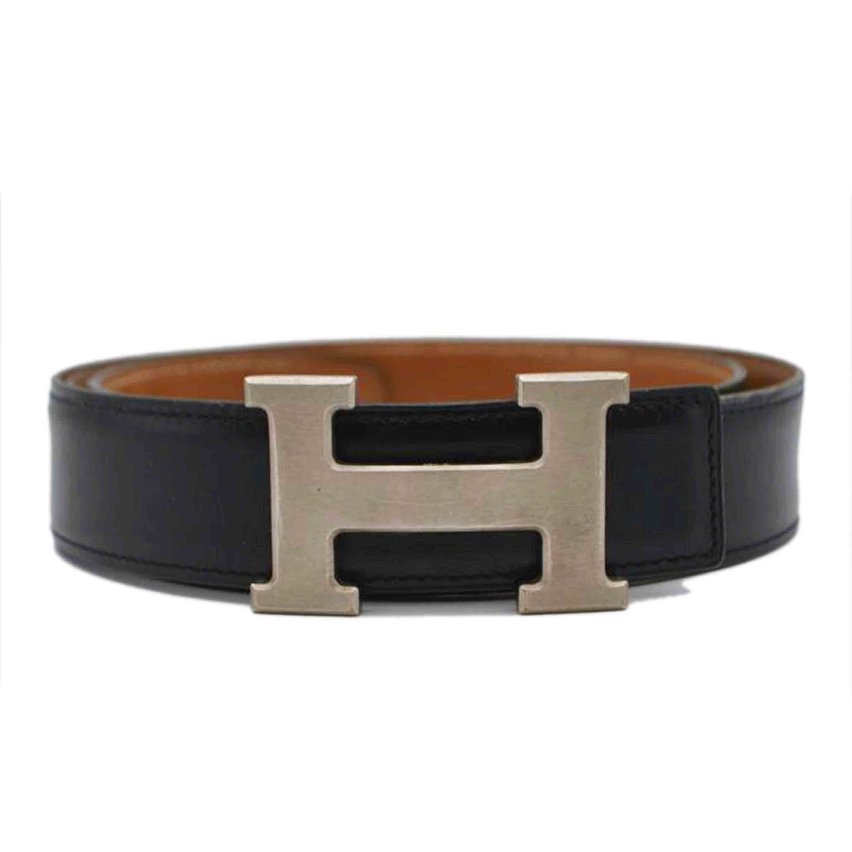 HERMES エルメス/コンスタンスHレザーベルト95/シルバー金具//Y〇刻*/Bランク/89