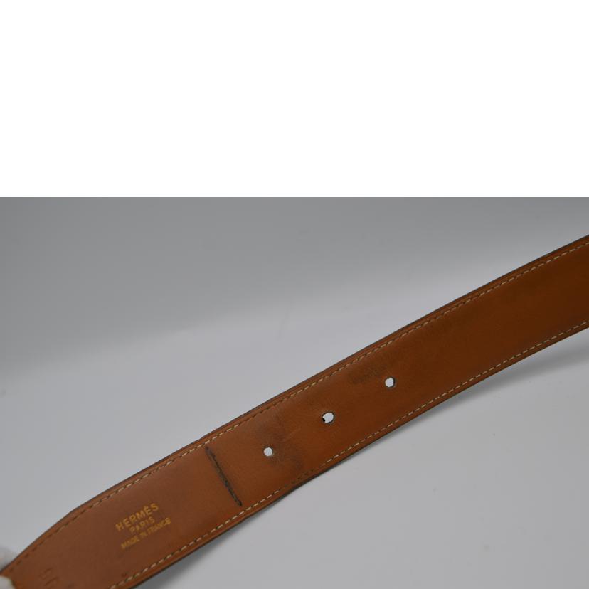 HERMES エルメス/コンスタンスHレザーベルト95/シルバー金具//Y〇刻*/Bランク/89