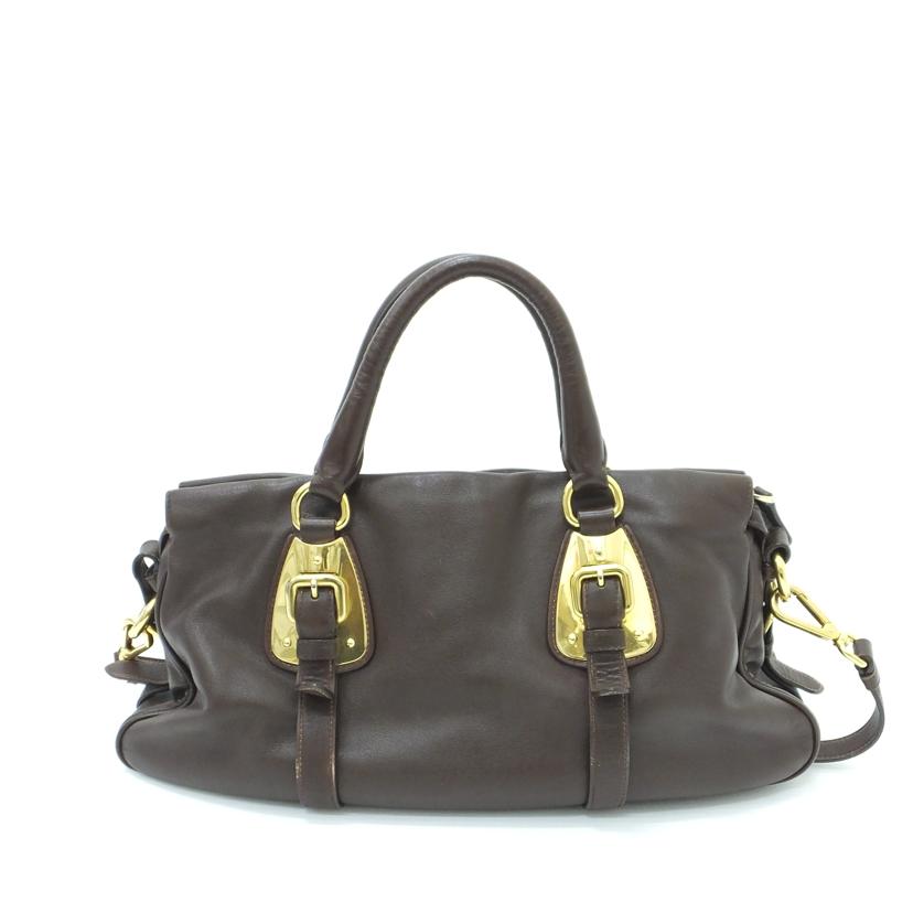 PRADA プラダ/2wayレザーハンドバッグ//Bランク/88