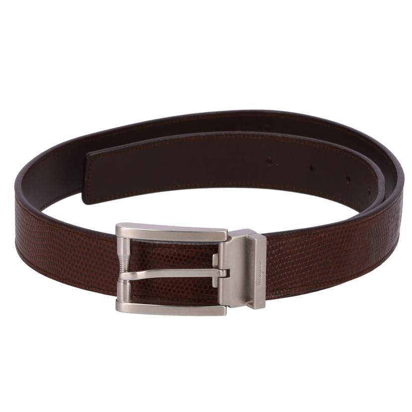 Ferragamo フェラガモ/レザーベルト/こげ茶/約75-85cm//67-7003/Bランク/75
