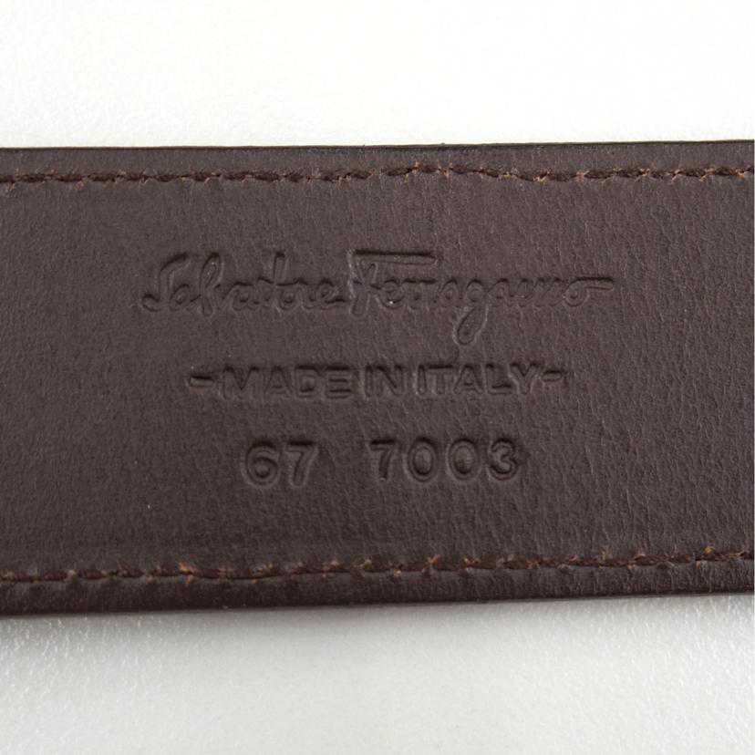 Ferragamo フェラガモ/レザーベルト/こげ茶/約75-85cm//67-7003/Bランク/75