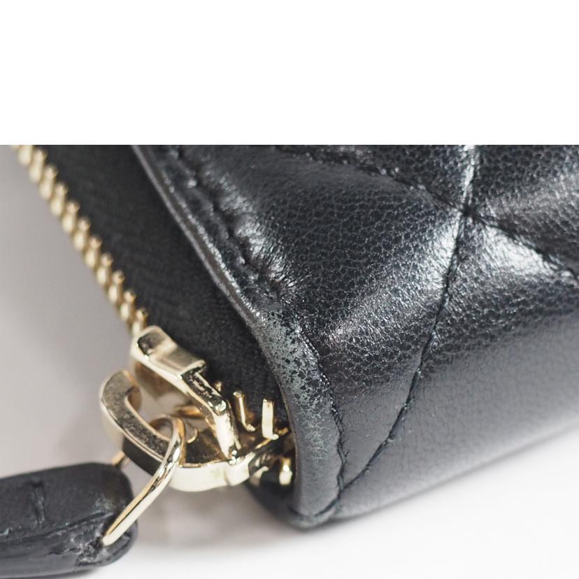 CHANEL シャネル/ココマークラウンドファスナー/ラムスキン/AP1063//31481540/ABランク/79