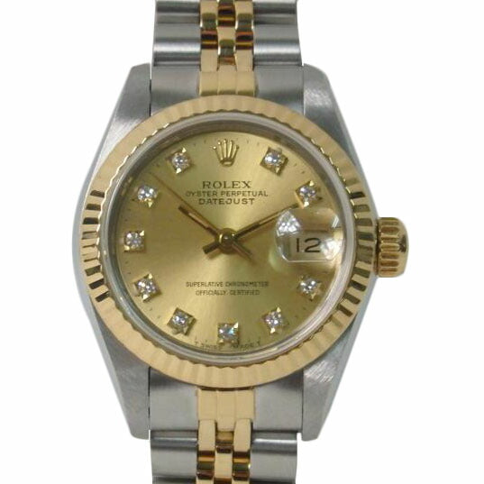 ROLEX ロレックス/デイトジャスト/10Pダイヤ/コンビ/レディース/69173G//X219808/91年製/ABランク/84