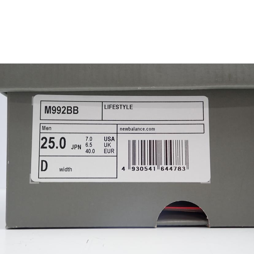 new balance ニューバランス/Made in U.S.A M992BB/M992BB//25.0cm/Bランク/62