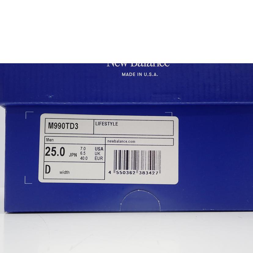 new balance ニューバランス/NB990/M990TD3//25.0cm/Bランク/62
