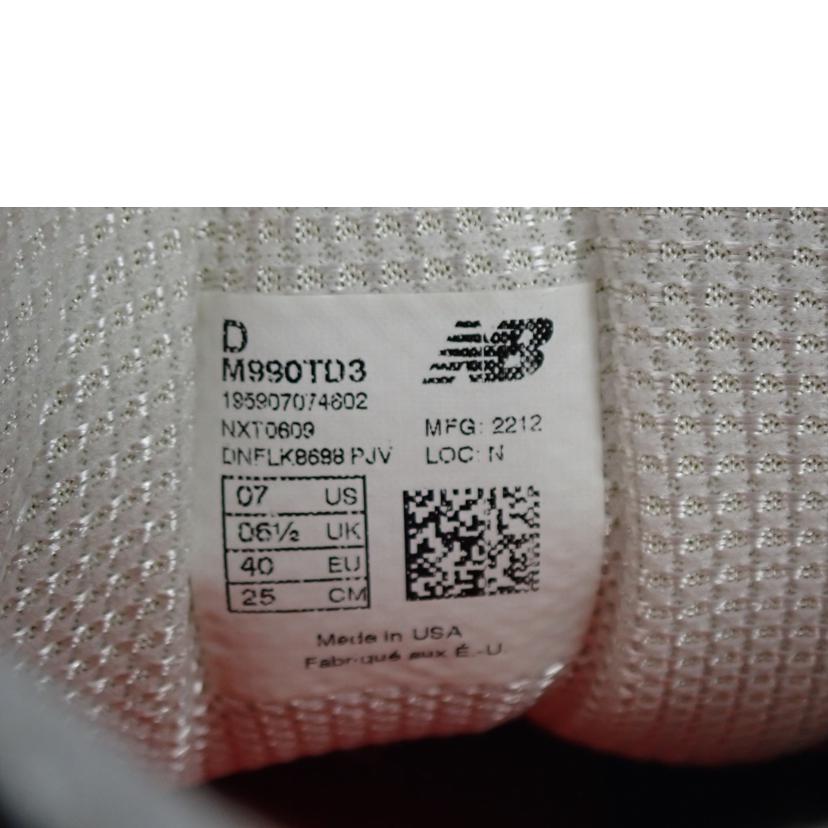 new balance ニューバランス/NB990/M990TD3//25.0cm/Bランク/62