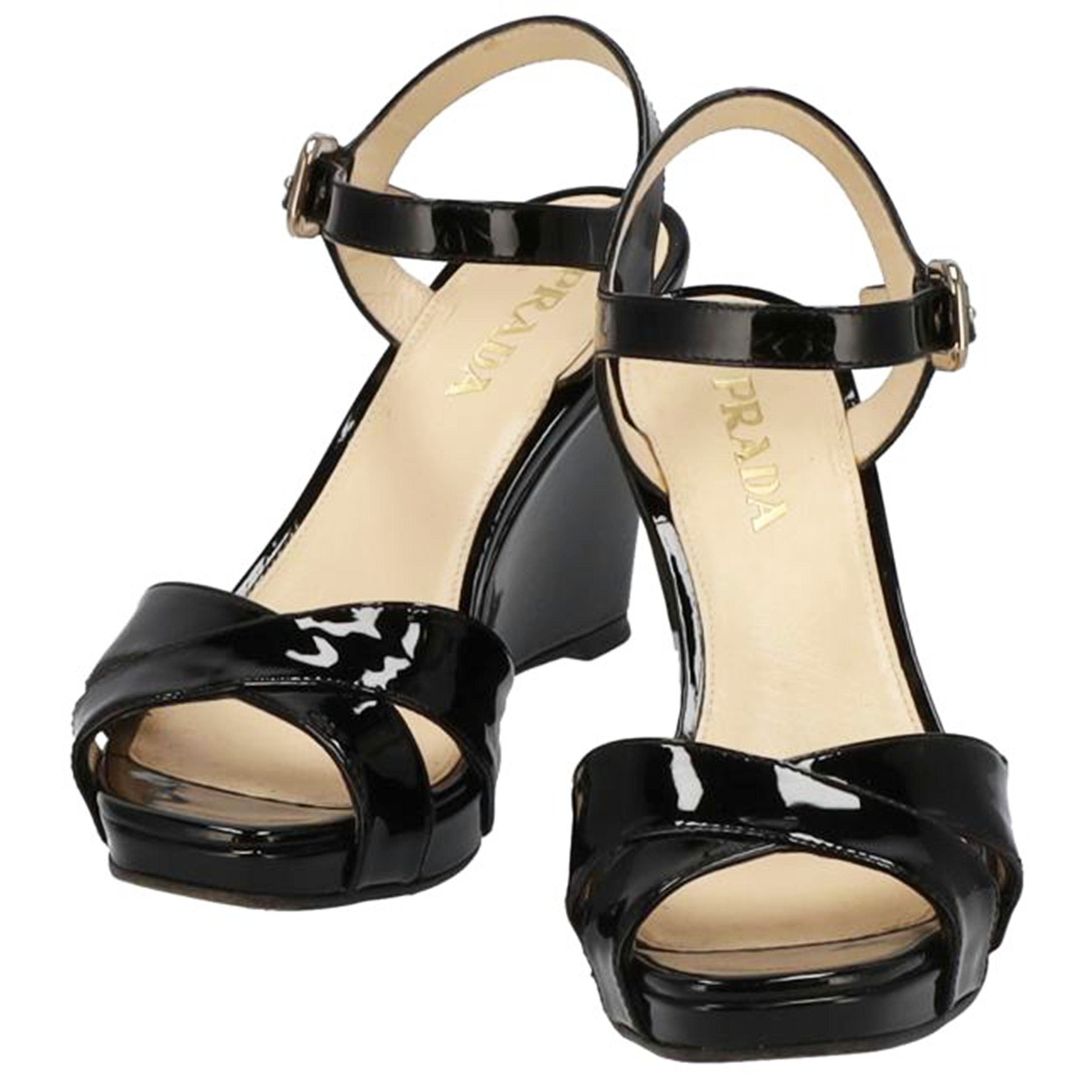 PRADA プラダ/ パテントサンダル//ABランク/75