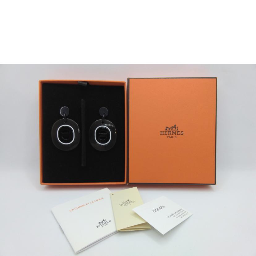 HERMES エルメス/ピアス バッファローホーン //Sランク/15