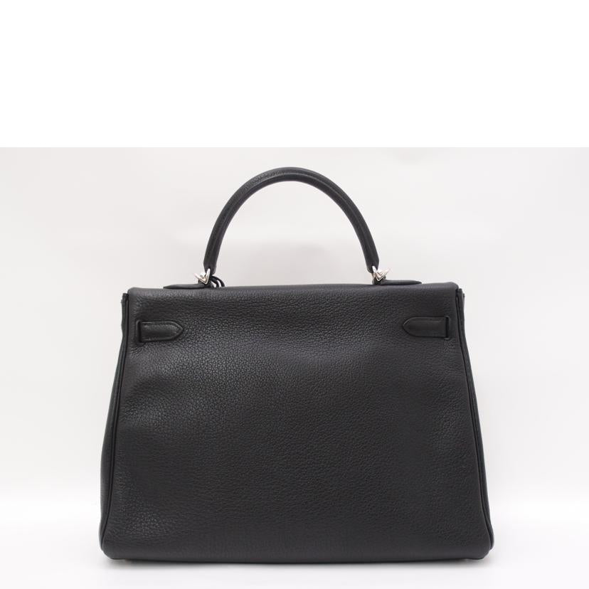 HERMES エルメス 2008年頃製造 ハンドバッグ ショルダーバッグ シルバー金具 黒/ケリー35/トゴ/ノワール//口L刻印(2008)/SAランク/69