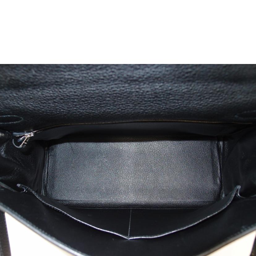HERMES エルメス 2008年頃製造 ハンドバッグ ショルダーバッグ シルバー金具 黒/ケリー35/トゴ/ノワール//口L刻印(2008)/SAランク/69
