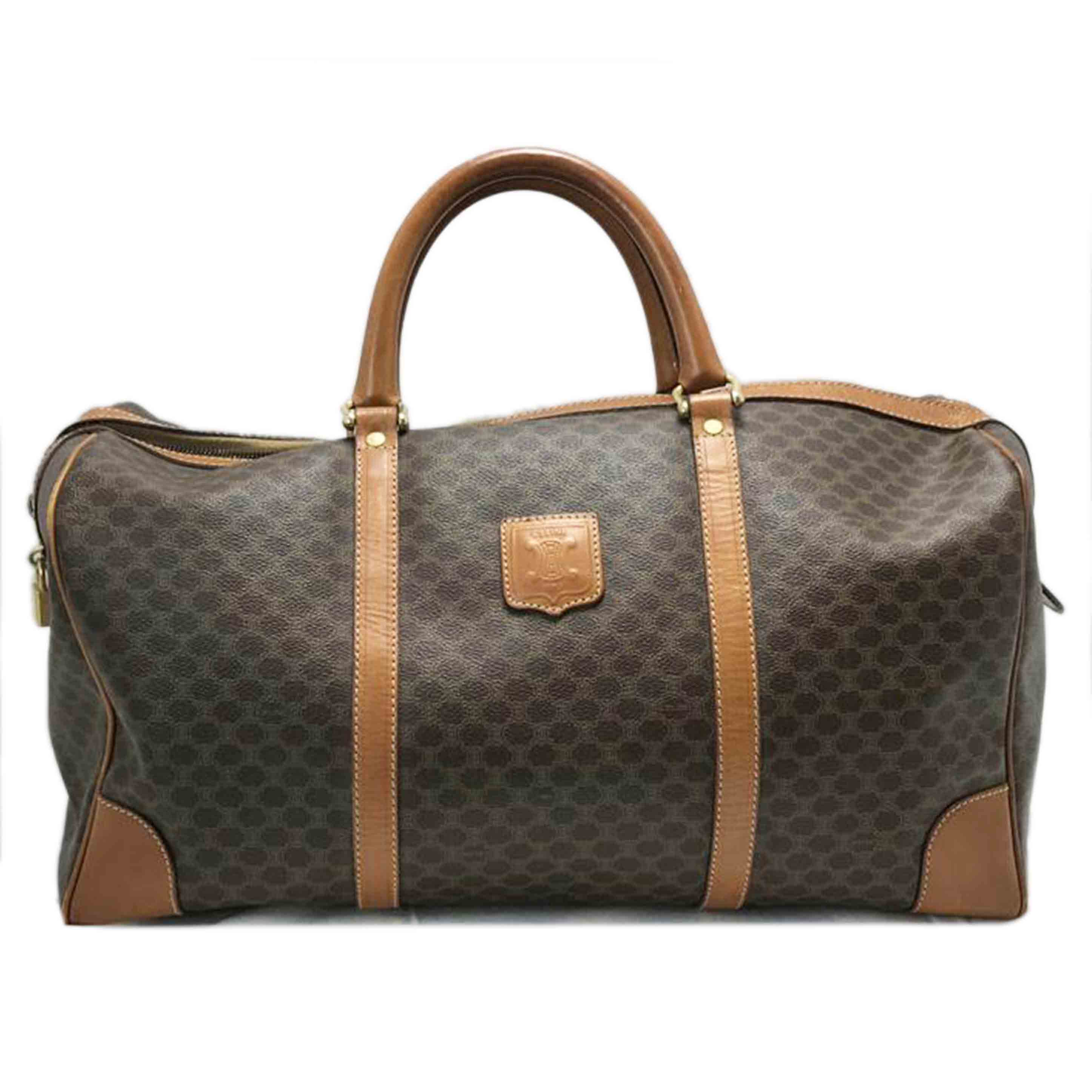 CELINE セリーヌ/マカダム柄 ボストンバッグ/M10//BCランク/51