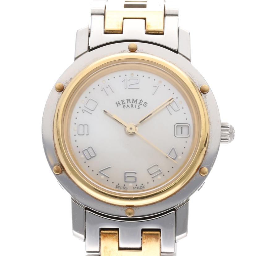 HERMES エルメス/クリッパー・ナクレ/レディース/クオーツ/CL4.220//1933044/Bランク/75
